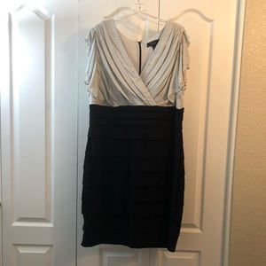Black and Silver cocktail dress